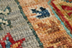 9x12 Gray and Multicolor Turkish Tribal Rug