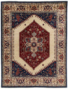 9x12 Ivory and Multicolor Anatolian Traditional Rug