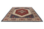 9x12 Ivory and Multicolor Anatolian Traditional Rug