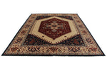 9x12 Ivory and Multicolor Anatolian Traditional Rug