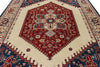 9x12 Ivory and Multicolor Anatolian Traditional Rug