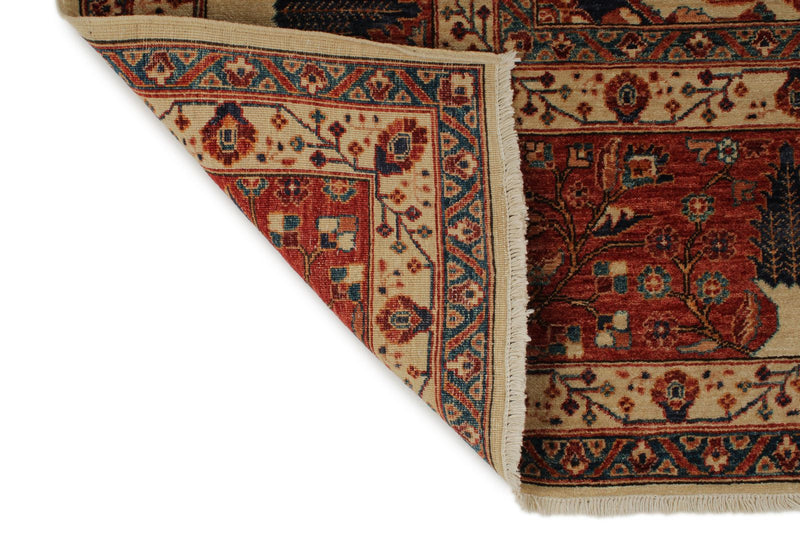 9x12 Ivory and Ivory Anatolian Traditional Rug