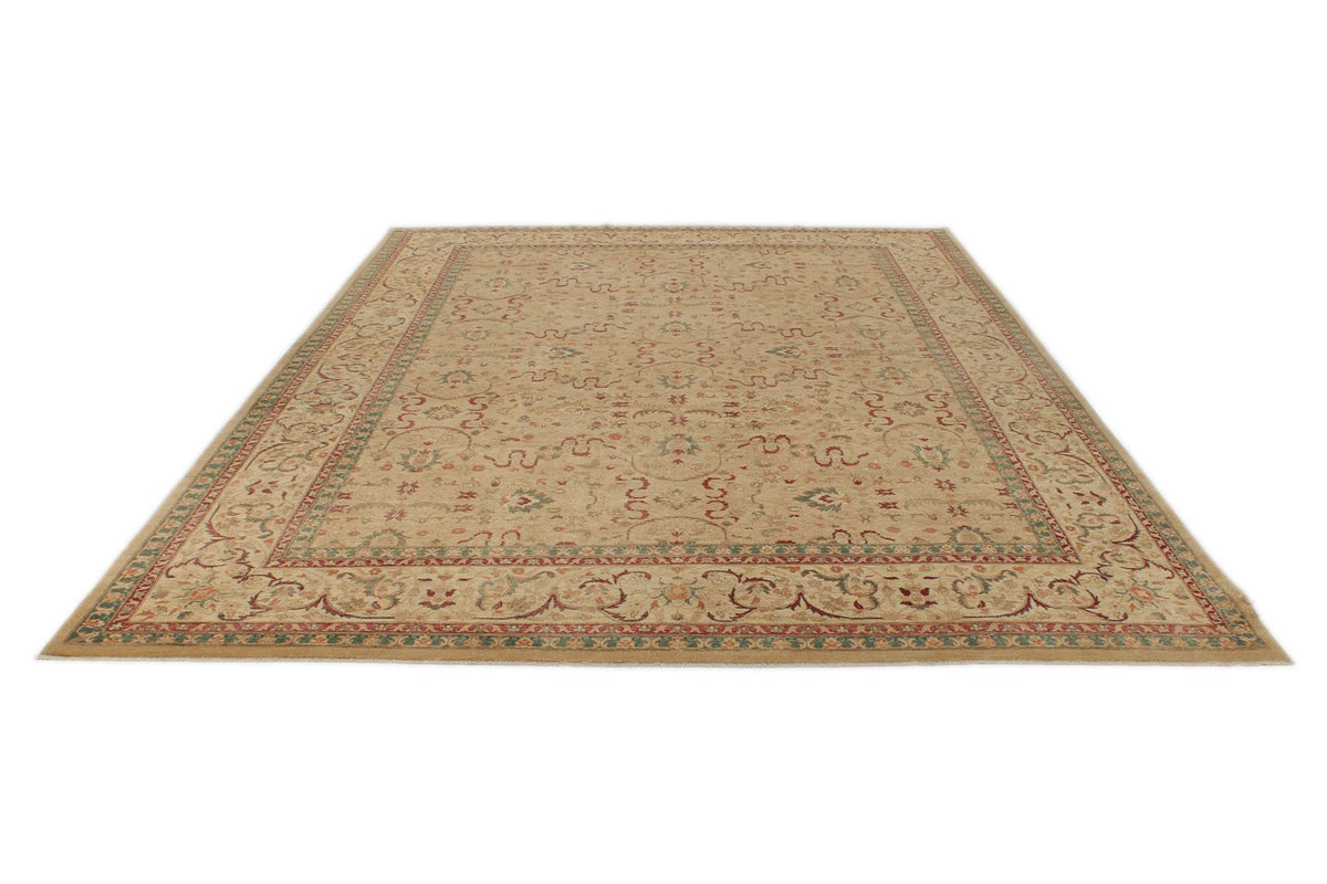 9x12 Camel and Ivory Anatolian Traditional Rug
