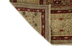 9x12 Green and Multicolor Turkish Tribal Rug
