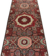 2x15 Black and Multicolor Turkish Tribal Runner