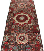 2x15 Black and Multicolor Turkish Tribal Runner