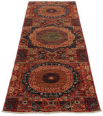 3x8 Red and Multicolor Turkish Tribal Runner