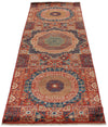 3x8 Red and Multicolor Turkish Tribal Runner