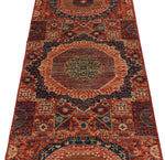 3x8 Red and Multicolor Turkish Tribal Runner