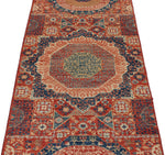 3x8 Red and Multicolor Turkish Tribal Runner