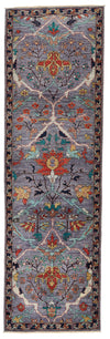 3x10 Purple and Navy Anatolian Traditional Runner