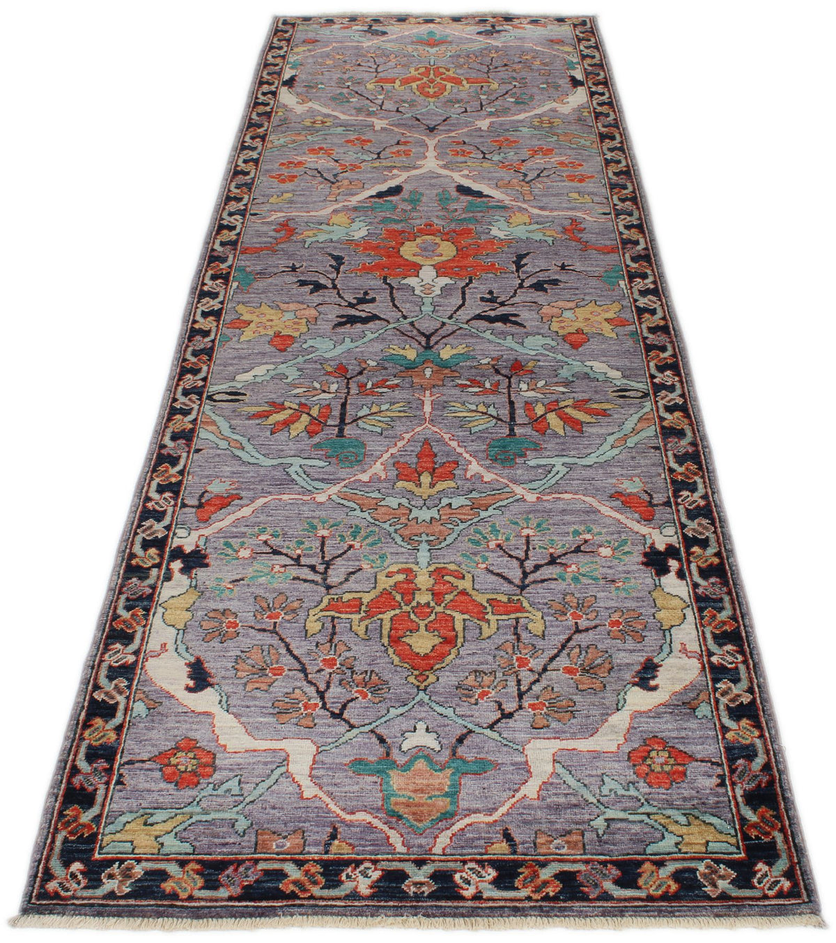 3x10 Purple and Navy Anatolian Traditional Runner