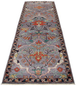 3x10 Purple and Navy Anatolian Traditional Runner
