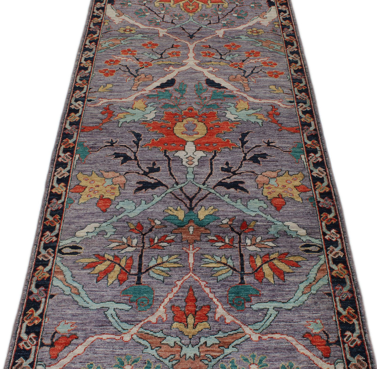 3x10 Purple and Navy Anatolian Traditional Runner