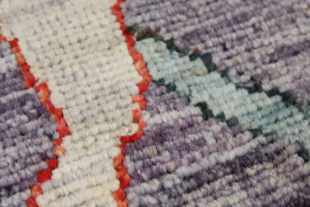 3x10 Purple and Navy Anatolian Traditional Runner