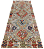 3x11 Multicolor and Ivory Anatolian Traditional Runner