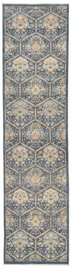 3x11 Gray and Ivory Turkish Oushak Runner