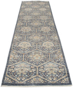 3x11 Gray and Ivory Turkish Oushak Runner