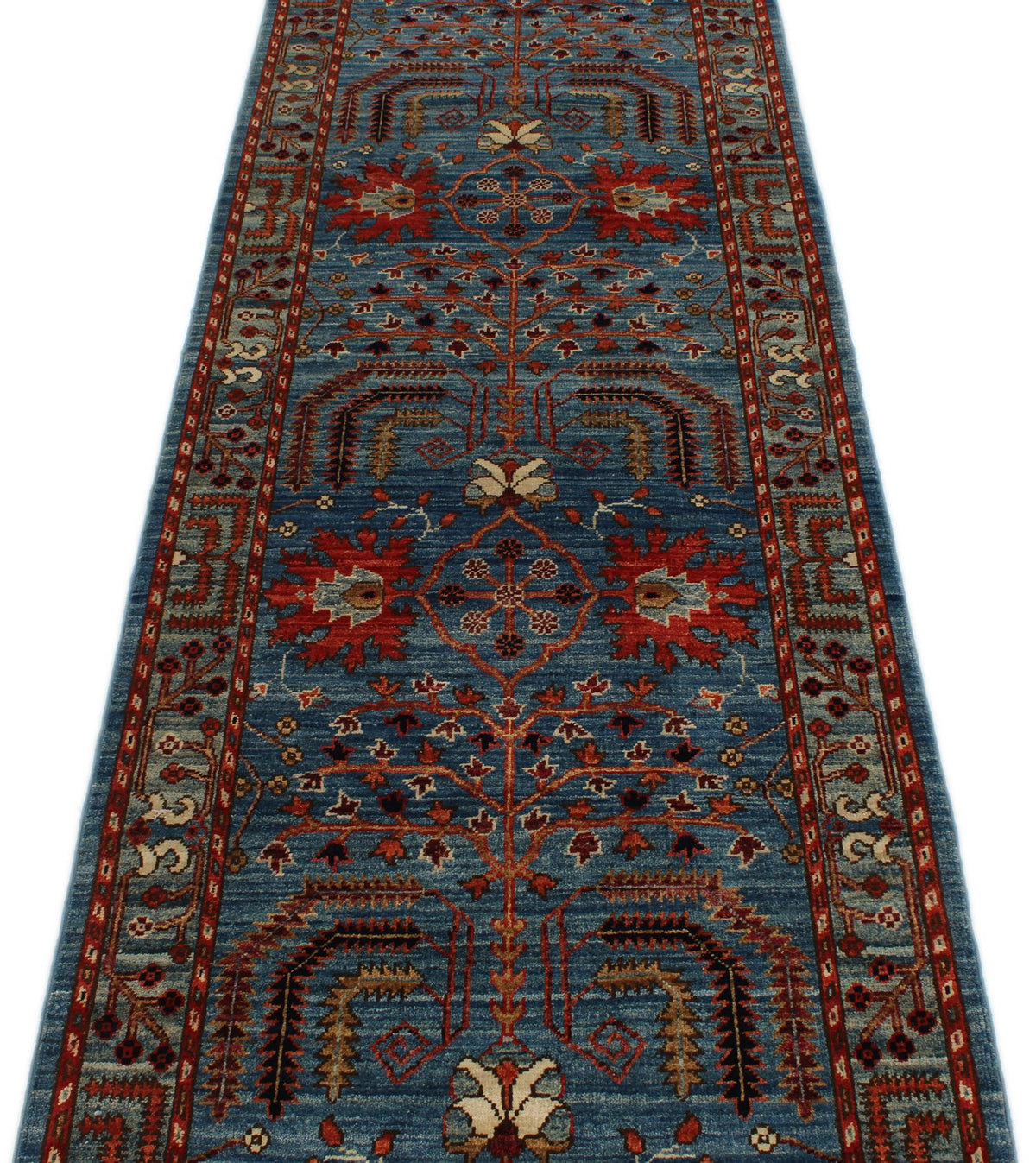 3x18 Blue and Multicolor Anatolian Traditional Runner