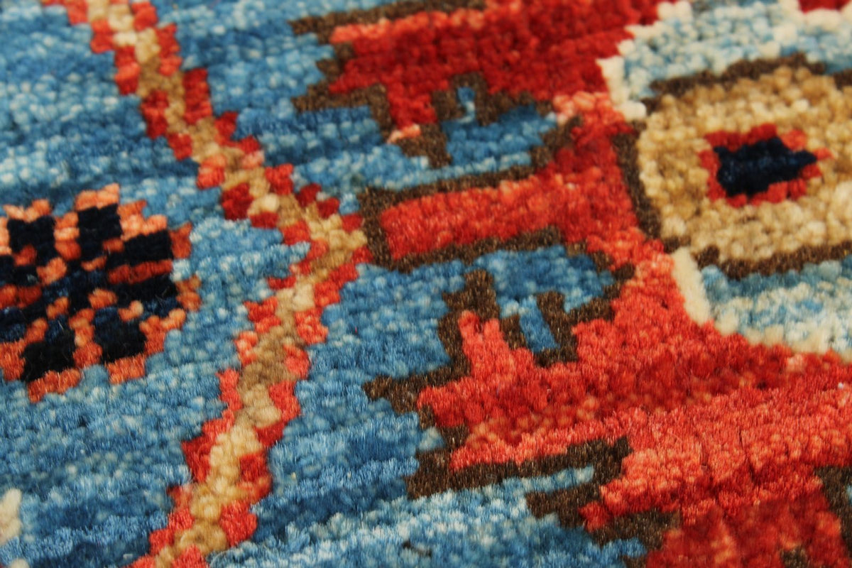 3x18 Blue and Multicolor Anatolian Traditional Runner