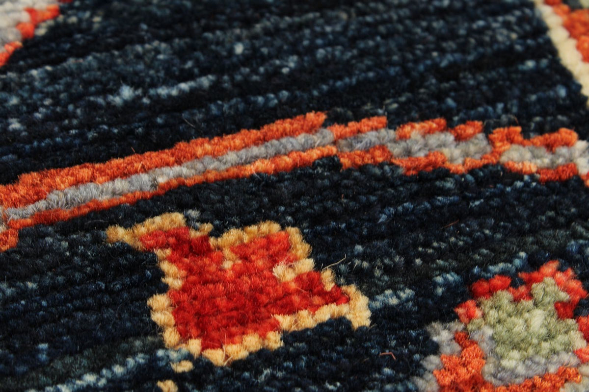 3x12 Navy and Blue Anatolian Traditional Runner