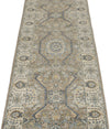 2x10 Gray and Ivory Turkish Oushak Runner