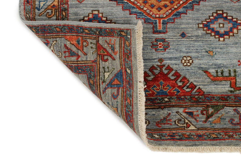 3x13 Gray and Multicolor Anatolian Traditional Runner