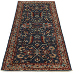 3x7 Navy and Blue Anatolian Traditional Runner