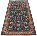 3x7 Navy and Blue Anatolian Traditional Runner