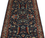 3x7 Navy and Blue Anatolian Traditional Runner