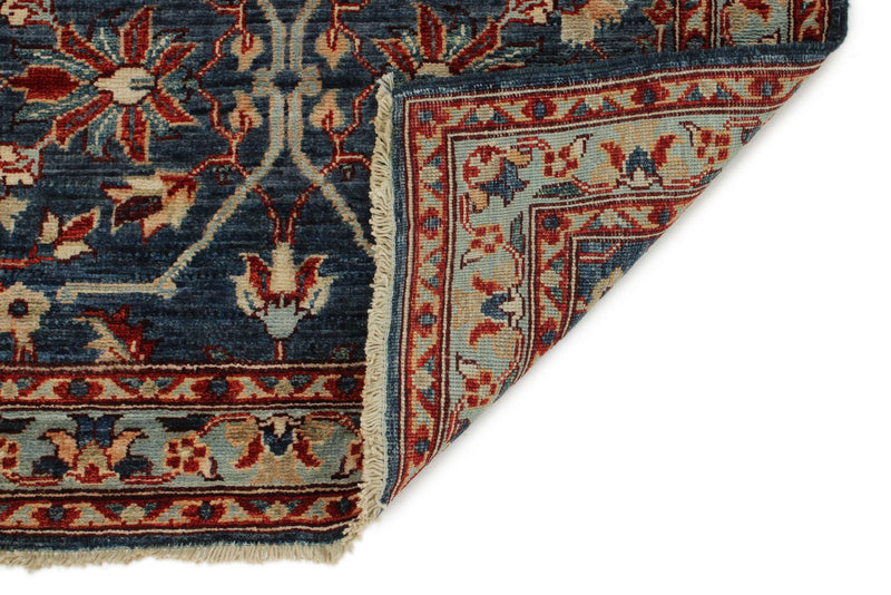 3x7 Navy and Blue Anatolian Traditional Runner