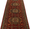 3x11 Red and Multicolor Turkish Tribal Runner