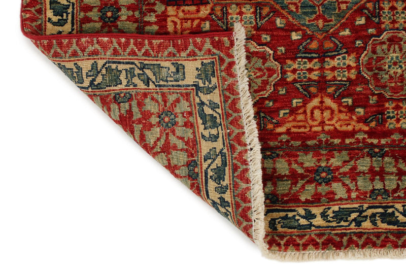 3x11 Red and Multicolor Turkish Tribal Runner