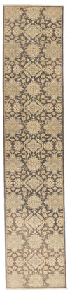 3x11 Gray and Ivory Turkish Oushak Runner