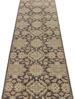 3x11 Gray and Ivory Turkish Oushak Runner