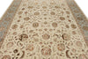 9x12 Ivory and Light Blue Turkish Silk Rug