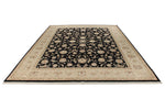 9x12 Black and Black Turkish Silk Rug