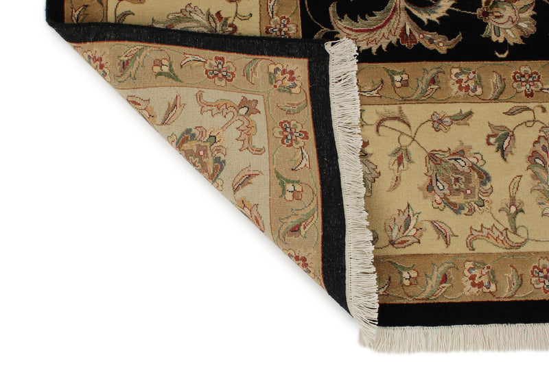 9x12 Black and Black Turkish Silk Rug
