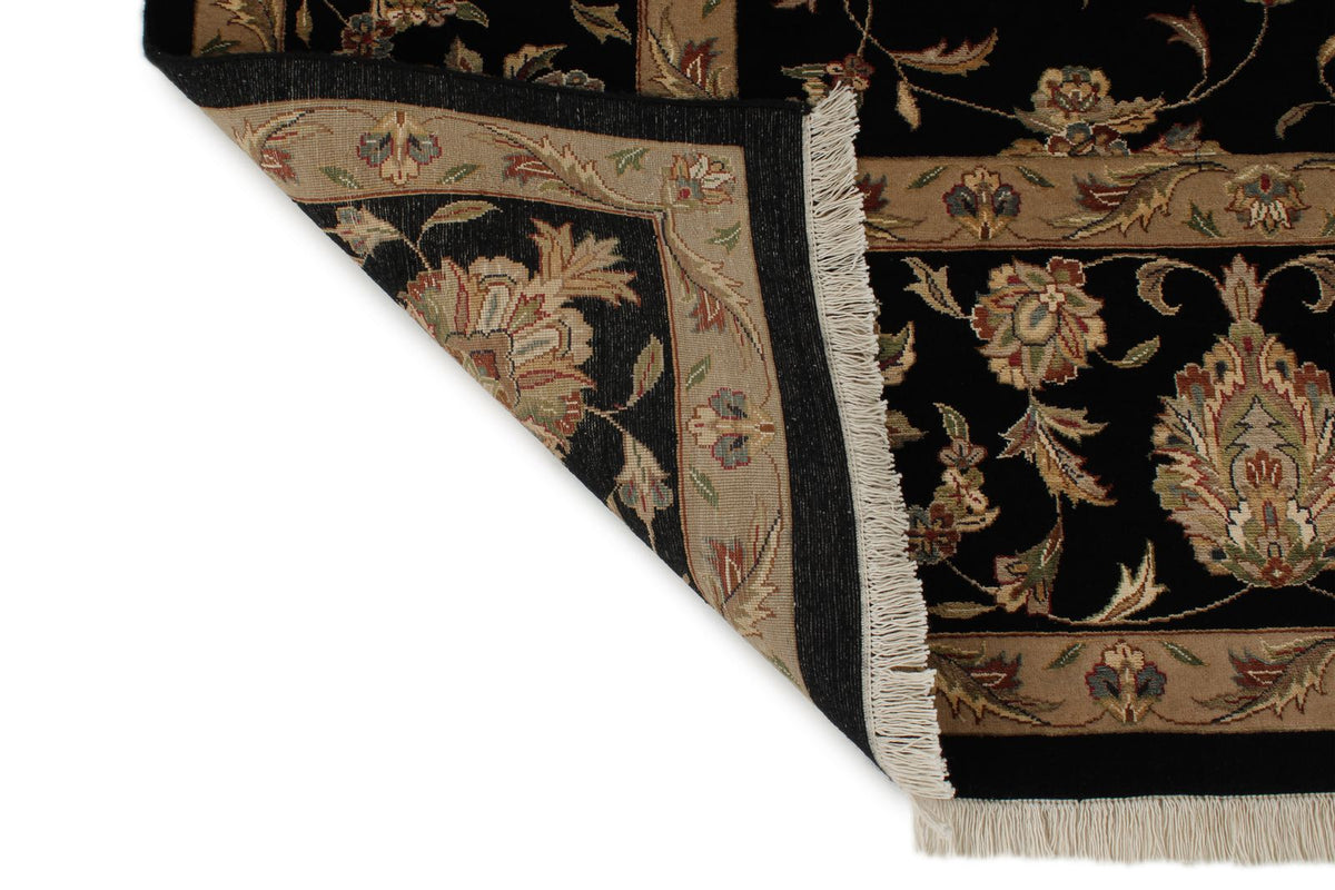 9x12 Black and Black Turkish Silk Rug