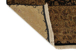 8x10 Black and Gold Turkish Silk Rug