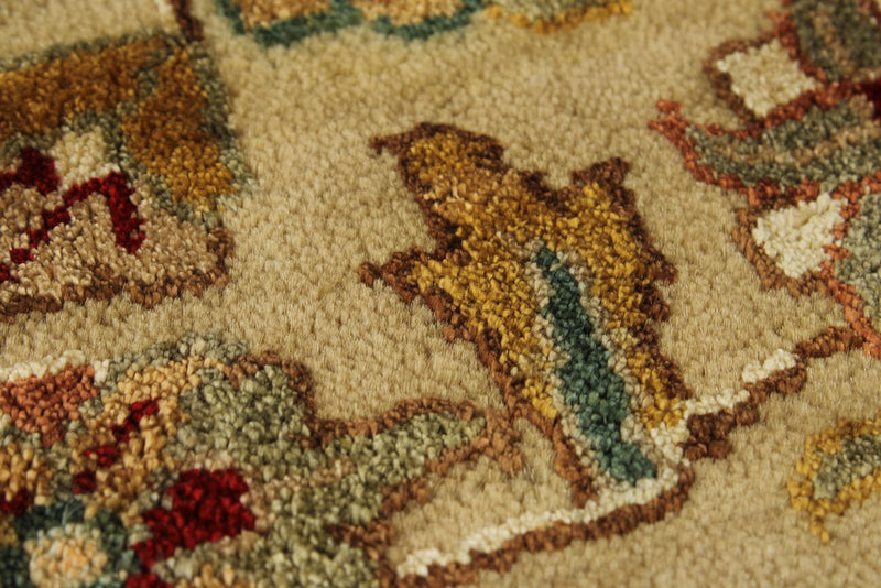 8x10 Black and Gold Turkish Silk Rug