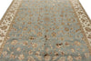 8x10 Light Blue and Ivory Turkish Silk Rug