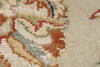 8x10 Light Blue and Ivory Turkish Silk Rug