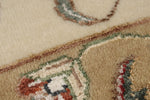 9x12 Ivory and Red Turkish Silk Rug