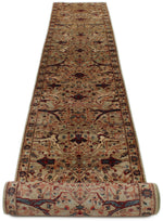 2x25 Light Green and Multicolor Anatolian Traditional Runner