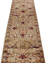 2x25 Light Green and Multicolor Anatolian Traditional Runner