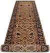 3x17 Ivory and Navy Anatolian Traditional Runner