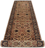 3x17 Ivory and Navy Anatolian Traditional Runner