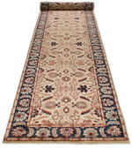3x17 Ivory and Navy Anatolian Traditional Runner