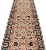 3x17 Ivory and Navy Anatolian Traditional Runner